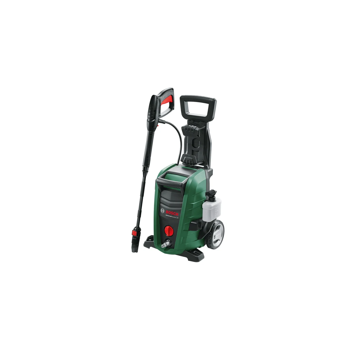 Водоструйка Bosch UniversalAquatak 130 в зелен корпус с пистолет и маркуч
