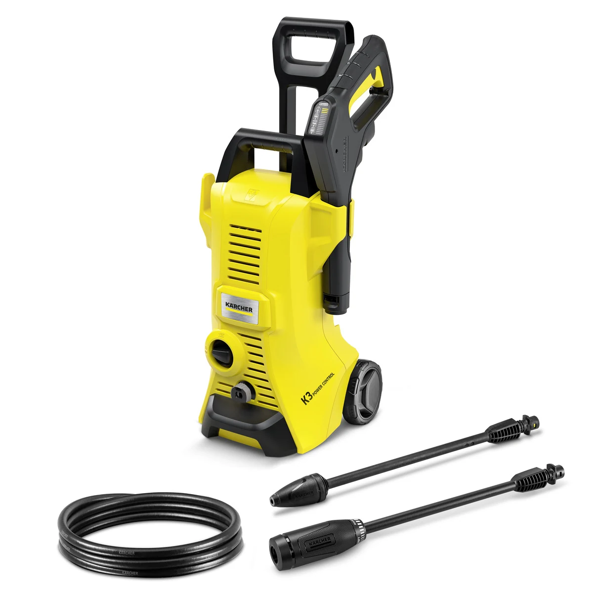 Водоструйка Karcher K 3 Power Control в жълт корпус с подвижен резервоар